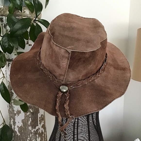 VINTAGE SUEDE COWBOY HAT - Picture 2 of 3